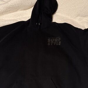 Surf Style Charcoal Hoodie for Men